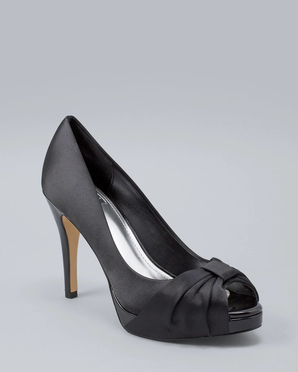 Ray Satin Platform Heels White House Black Market